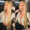 Honey Blonde Color With Straight Hair 4x4/13x4/13x6 Closure Lace Wig 180% Density Huamn Hair - 13x4 Lace / Yes（+） / 32