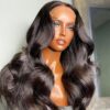 Natural Black Body Wave 13x4 HD Lace Front Wigs 180% Density 100% Human Hair - 13x4 Lace / 24inch