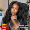 BOGO Sunber Yaki Straight Glueless Pre-cut 7x5 Bye Bye Knots Lace Closure Wig With Bleach Knots - 20 / 13*4 Pre Everything