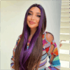 Midnight Dark Purple With Black Ombre Color Lace Wig Body Wave Wig 180% Density - 4x4 Lace / Yes（+） / 22inch