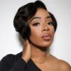 Pre-style Pixie Cut Professional Women's Layered Human Hair Wig - 13x4 / 8 inch / No