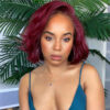 Burgundy Color Short Body Wave Bob Wigs Glueless HD 4x4 Lace Front Wigs Human Hair For Woman - 4x4 Lace / 150% / 14inch