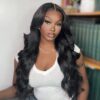 Natural Color Body Wave Pre-Cut Glueless Wig Lace Front Wigs Classic Style - 13x4 Lace / 32 inch