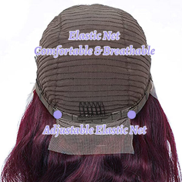 Deep Purple Pure Color New Arrival Straight wig 180% Density 13x4 Transparent Frontal HD Lace Wig - 16inch