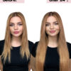 Invisible clip-in hair extensions #16 strawberry blonde. - 28" / Extra Volume