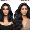 clip-in hair extensions #1 jet black. - 16" / Classic