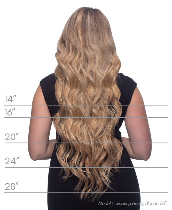 clip-in hair extensions #1b-6 dark highlights. - 24" / Extra Volume