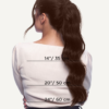 ponytail - #4 medium brown. - 14 inches