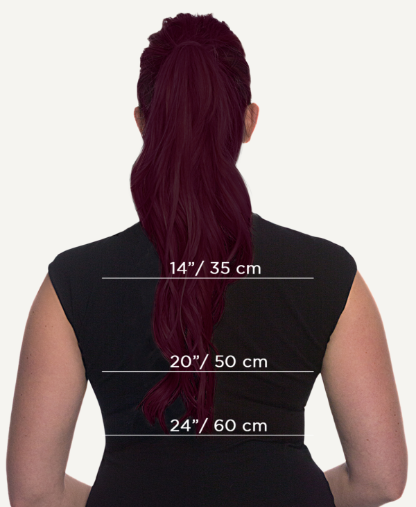 ponytail - #99J cherry red. - 14 inches