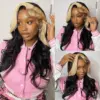 613/1B Highlight Color Wig Body Wave 4x4/13x4/13x6 Lace Front Wig Human Hair Wig - 4x4 Lace / NO / 22inch