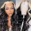 613/1B Highlight Color Wig Body Wave 4x4/13x4/13x6 Lace Front Wig Human Hair Wig - 4x4 Lace / NO / 22inch