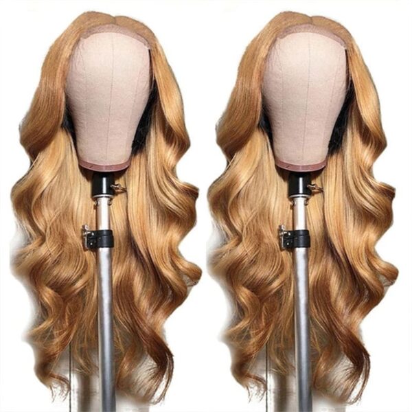 ALL Lace Honey Blonde Color Body Wave Wig 360 HD Lace Front Wigs 150% / 180% Density Wig - 360 Lace / 150% / 32inch