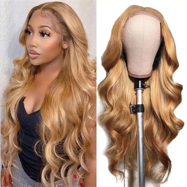ALL Lace Honey Blonde Color Body Wave Wig 360 HD Lace Front Wigs 150% / 180% Density Wig - 360 Lace / 150% / 32inch