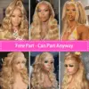ALL Lace Honey Blonde Color Body Wave Wig 360 HD Lace Front Wigs 150% / 180% Density Wig - 360 Lace / 150% / 32inch