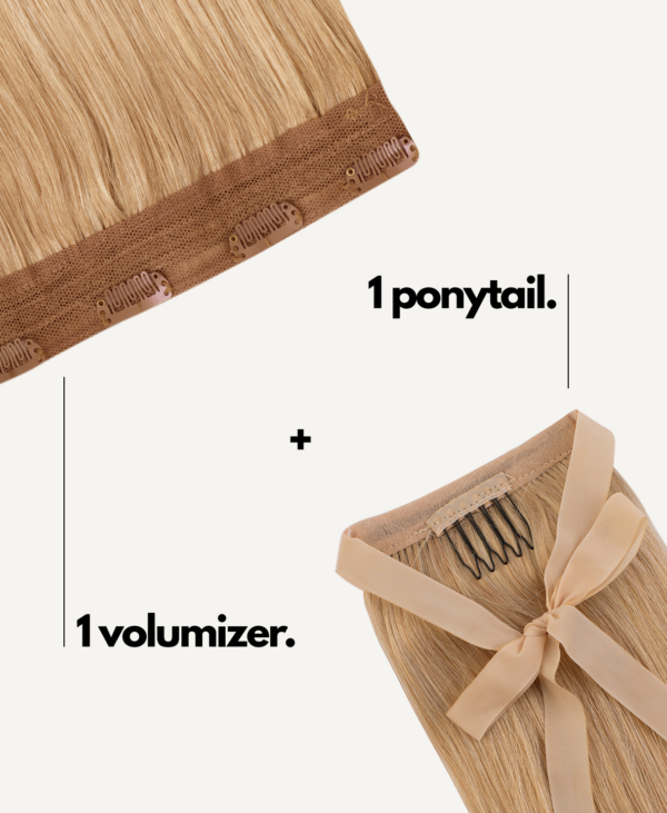 half up/half down #14 medium blonde. - 20"