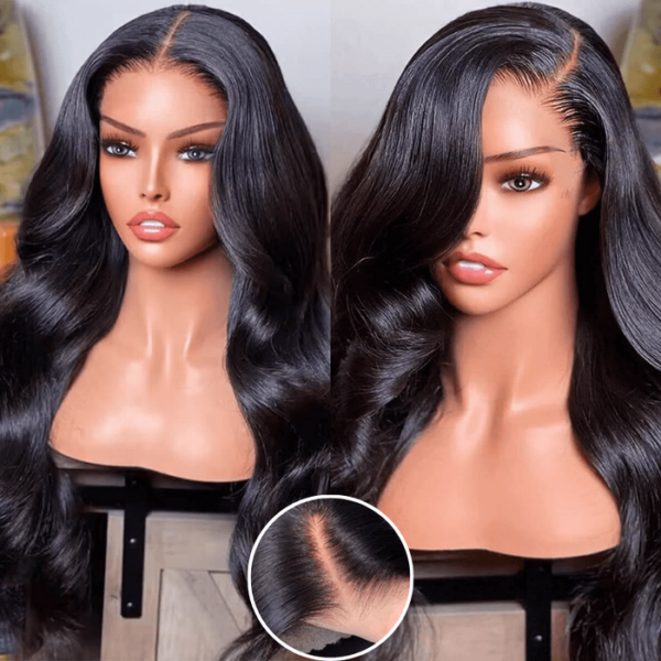 Extra 70% OFF | Sunber Deep Parting 7×5 Bye Bye Knots Pre-Cut Lace Body Wave Wig Human Hair - 22 / 13*6 Pre Everything