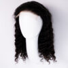 front lace human wig - 16" 3a curly natural black.