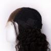 front lace human wig - 16" 3a curly natural black.