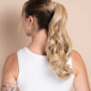 vegan fiber bouncy ponytail - blonde highlights 18".
