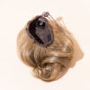 vegan fiber messy bun - ash blonde.