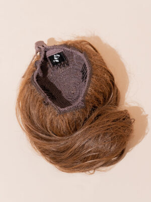 vegan fiber messy bun - mixed brown.