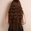 vegan fiber mermaid waves wig 32" caramel balayage.