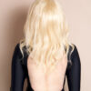 front lace human wig - 14" bombshell blonde.