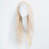front lace human wig - 24" platinum blonde.