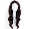 front lace human wig - 20" chocolate brown.