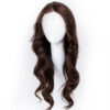 front lace human wig - 20" chocolate brown.