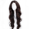 front lace human wig - 24" chocolate brown.