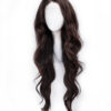 front lace human wig - 26" chocolate brown.