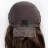 front lace human wig - 26" medium brown.