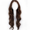 front lace human wig - 24" medium brown.