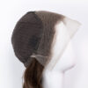front lace human wig - 18" medium brown.