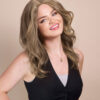 front lace human wig - 14" ash blonde.