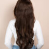 front lace human wig - 26" medium brown.