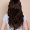 front lace human wig - 20" chocolate brown.