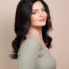 front lace human wig - 14" natural black.