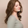 front lace human wig - 14" light brown.