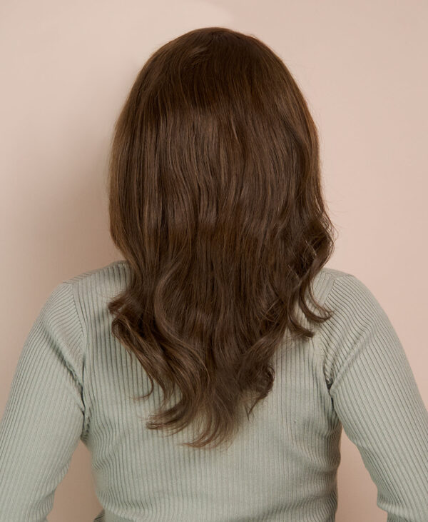 front lace human wig - 14" light brown.