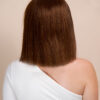 bob wig with fringe - 10" medium brown.