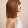 bob wig with fringe - 10" light brown.