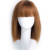 bob wig with fringe - 10" light brown.