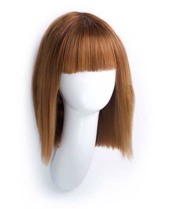 bob wig with fringe - 10" light brown.