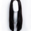long layers human wig - 18" jet black.