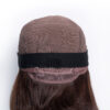 wedge bob t-part human wig - 8" chocolate brown.