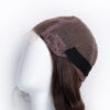 wedge bob t-part human wig - 8" chocolate brown.
