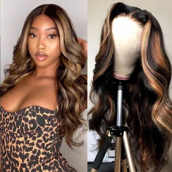 Extra 70% OFF | Sunber Trendiest Highlight Balayage Blonde Human Hair Lace Front Wigs - 20 / 13*4 Lace Front