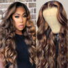 Extra 70% OFF | Sunber Trendiest Highlight Balayage Blonde Human Hair Lace Front Wigs - 20 / 13*5 T Part Lace Front